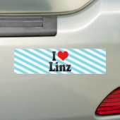 Autocollant De Voiture J'aime Linz, Autriche (En voiture)