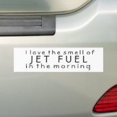 Autocollant De Voiture J'aime l'odeur du kérosène pendant le matin (En voiture)
