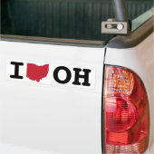 Autocollant De Voiture J'aime l'Ohio (Sur camion)