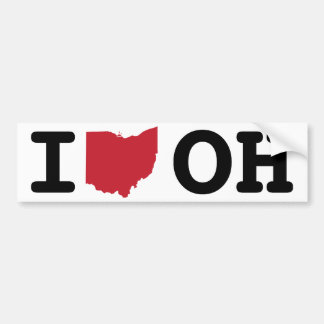 Autocollant De Voiture J'aime l'Ohio
