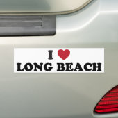 Autocollant De Voiture J'aime Long Beach la Californie (En voiture)