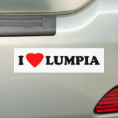 Autocollant De Voiture J'aime Lumpia (En voiture)