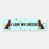 Autocollant De Voiture J'aime ma baie de Chesapeake... - Customisé (Devant)