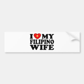 Autocollant De Voiture J'Aime Ma Femme Philippine