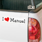 Autocollant De Voiture J'aime Manuel (Sur camion)