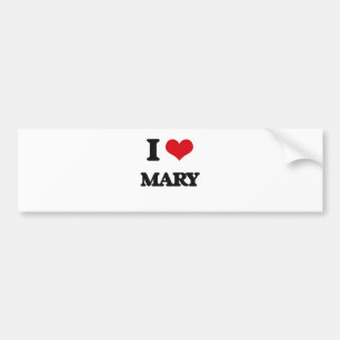 Autocollant De Voiture J'aime Mary