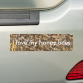 Autocollant De Voiture J'aime mes abeilles de miel (En voiture)