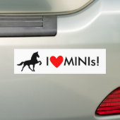 Autocollant De Voiture J'aime MINIs ! (En voiture)