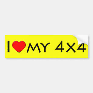 Autocollant De Voiture J'aime mon adhésif pour pare-chocs 4x4
