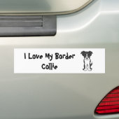 Autocollant De Voiture J'aime mon adhésif pour pare-chocs de border (En voiture)