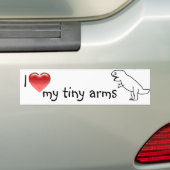 Autocollant De Voiture J'aime mon arms/T-REX minuscule (En voiture)
