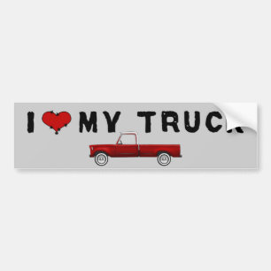 Autocollant De Voiture J'aime mon camion
