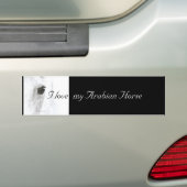Autocollant De Voiture J'aime mon cheval Arabe (En voiture)