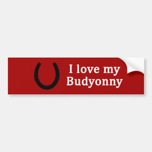 Autocollant De Voiture J'Aime Mon Cheval De Boudyonnie
