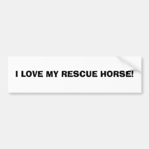 AUTOCOLLANT DE VOITURE J'AIME MON CHEVAL DE DÉLIVRANCE !