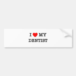 Autocollant De Voiture J'aime mon DENTISTE