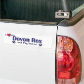 Autocollant De Voiture J'aime mon Devon Rex (les chats multiples) (Sur camion)
