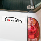 Autocollant De Voiture J'aime mon EP2 (Sur camion)