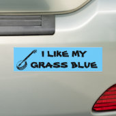 Autocollant De Voiture J'aime mon herbe bleue (En voiture)