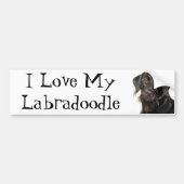 Autocollant De Voiture J'aime mon Labradoodle (Devant)