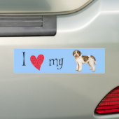 Autocollant De Voiture J'aime mon Lagotto (En voiture)