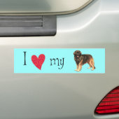 Autocollant De Voiture J'aime mon Leonberger (En voiture)