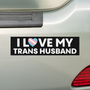 Autocollant De Voiture J'Aime Mon Mari Transgenre LGBT Trans Femme