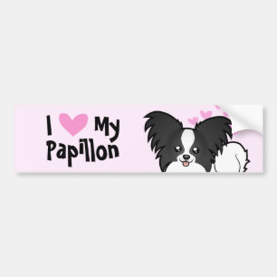 Autocollant De Voiture J'aime mon Papillon