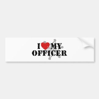 Autocollant De Voiture J'Aime Mon Policier