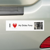 Autocollant De Voiture J'aime mon poney de vallées (En voiture)