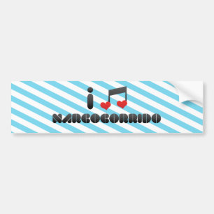 Autocollant De Voiture J'aime Narcocorrido