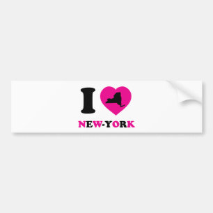 Autocollant De Voiture J'aime New York