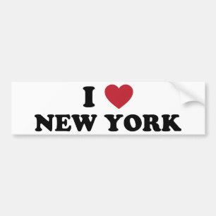 Autocollant De Voiture J'aime New York