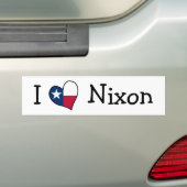 Autocollant De Voiture J'aime Nixon (En voiture)