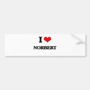 Autocollant De Voiture J'aime Norbert