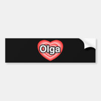 J'aime Olga. Je t'aime Olga. Coeur