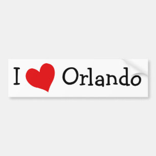 Autocollant De Voiture J'aime Orlando