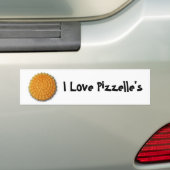 Autocollant De Voiture J'aime Pizzelle (En voiture)