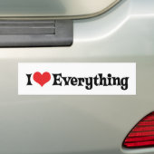 Autocollant De Voiture J'aime tout Sticker pare-chocs (En voiture)