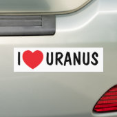 Autocollant De Voiture J'aime Uranus Bumpersticker (En voiture)