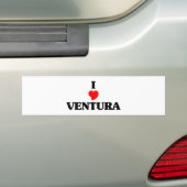 Autocollant De Voiture J'aime Ventura (En voiture)