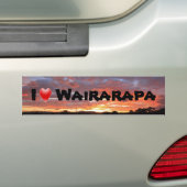 Autocollant De Voiture J'aime Wairarapa (En voiture)