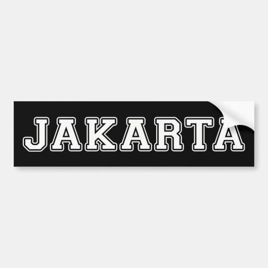 Autocollant De Voiture Jakarta Indonésie (Devant)