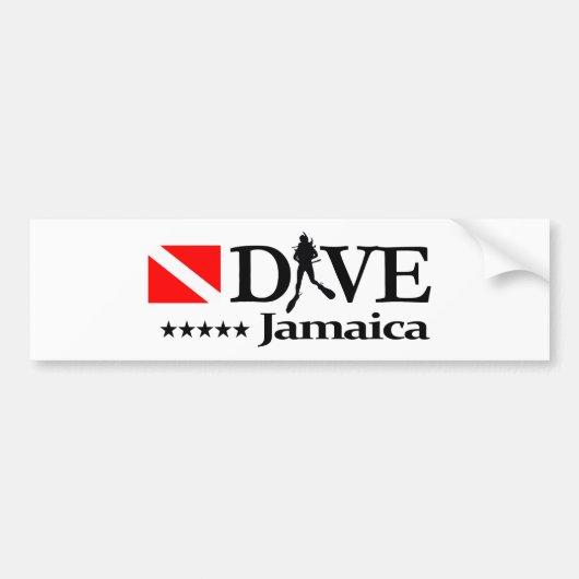 Autocollant De Voiture Jamaïque DV4 (Devant)