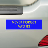AUTOCOLLANT DE VOITURE JAMAIS FORGETMPD 83 (En voiture)
