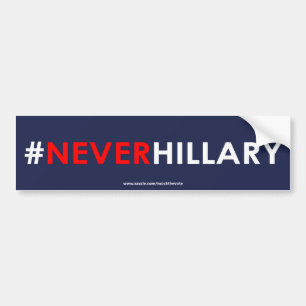 Autocollant De Voiture Jamais #NEVERHILLARY d'adhésif pour pare-chocs de