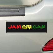 AUTOCOLLANT DE VOITURE JAMERICAN (En voiture)
