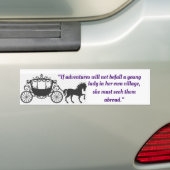 Autocollant De Voiture Jane Austen cite l'aventure (En voiture)