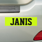 AUTOCOLLANT DE VOITURE JANIS (En voiture)