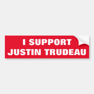 Autocollant De Voiture J'appuie Justin Trudeau Supporte le Cool Canada